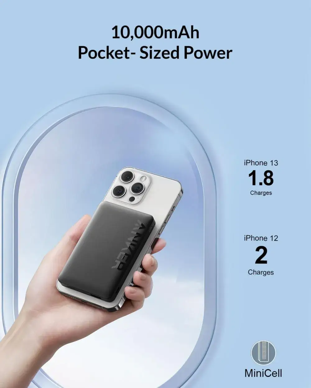 Anker 334 MagGo PowerCore: Slim 10000mAh Wireless Power Bank