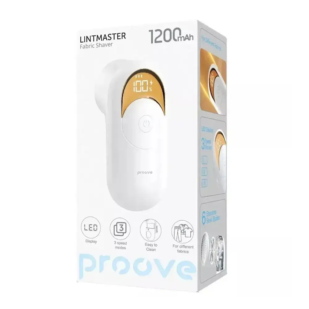 Proove Lint Master Rechargeable Fabric Shaver & Lint Remover