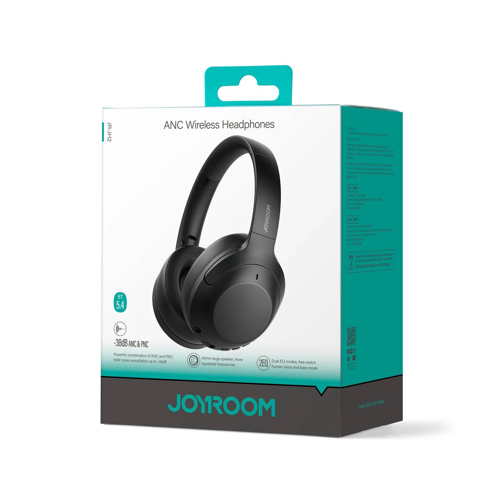 JOYROOM JR-JH2 ANC Over-Ear Wireless Bluetooth Headphones
