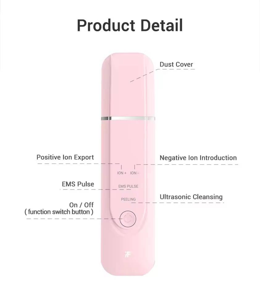 Xiaomi inFace Ultrasonic Skin Scrubber Deep Facial Cleansing & Lifting Pore Cleaner Tool
