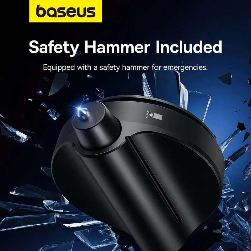 Baseus C11537200111-00 Car Blind Spot Mirror with Safety Hammer 