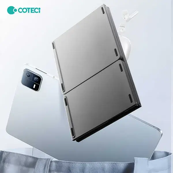 COTECi OF-033 Ultra-Thin 63-Key Tri-Fold Wireless Keyboard with Built-in Touchpad