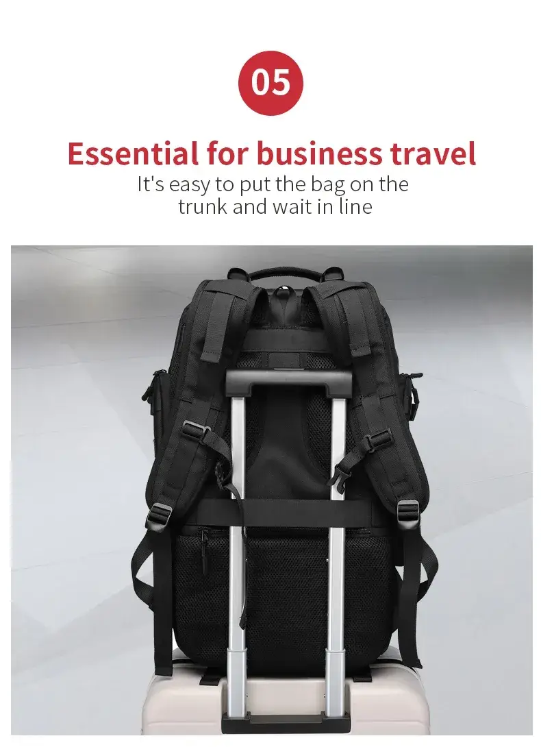 Ozuko 9386 Multi-Pocket Hiking & Travel Backpack Lightweight and Durable
