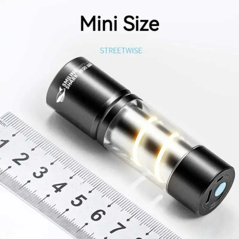 Smiling Shark SD-1027 USB Rechargeable Multifunctional Mini Flashlight