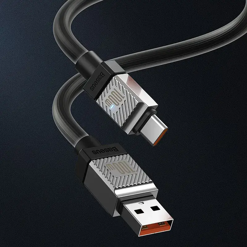 Baseus CoolPlay Series Cable USB-A to USB-C 100W Doubly-Wrapped Premium Quality Fast Charging