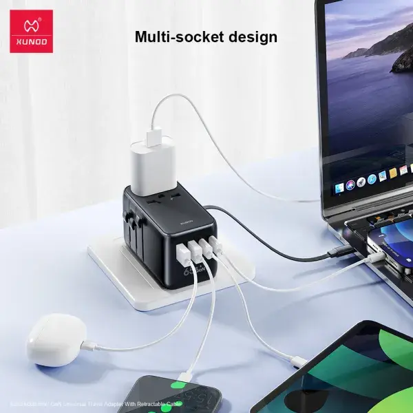 Xundd XDCH-090 65W GaN Universal Travel Adapter