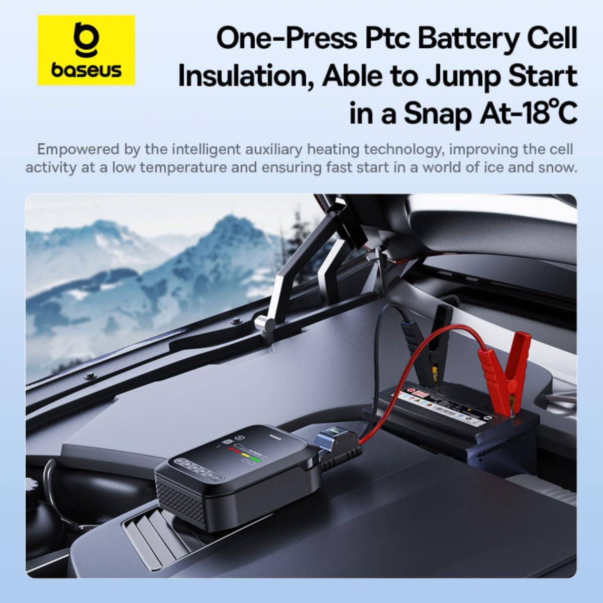 Baseus Primetrip Series Super Energy 4-in-1 Multifunctional Car Jump Starter 1200A