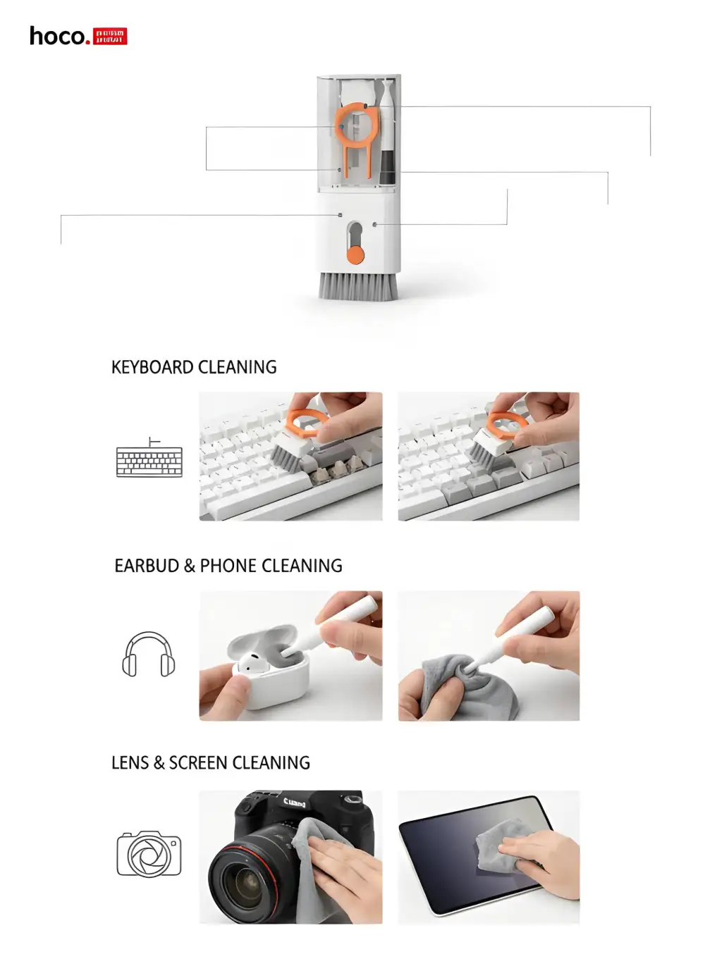 Hoco UT2 10 IN1 Digital Cleaning Kit