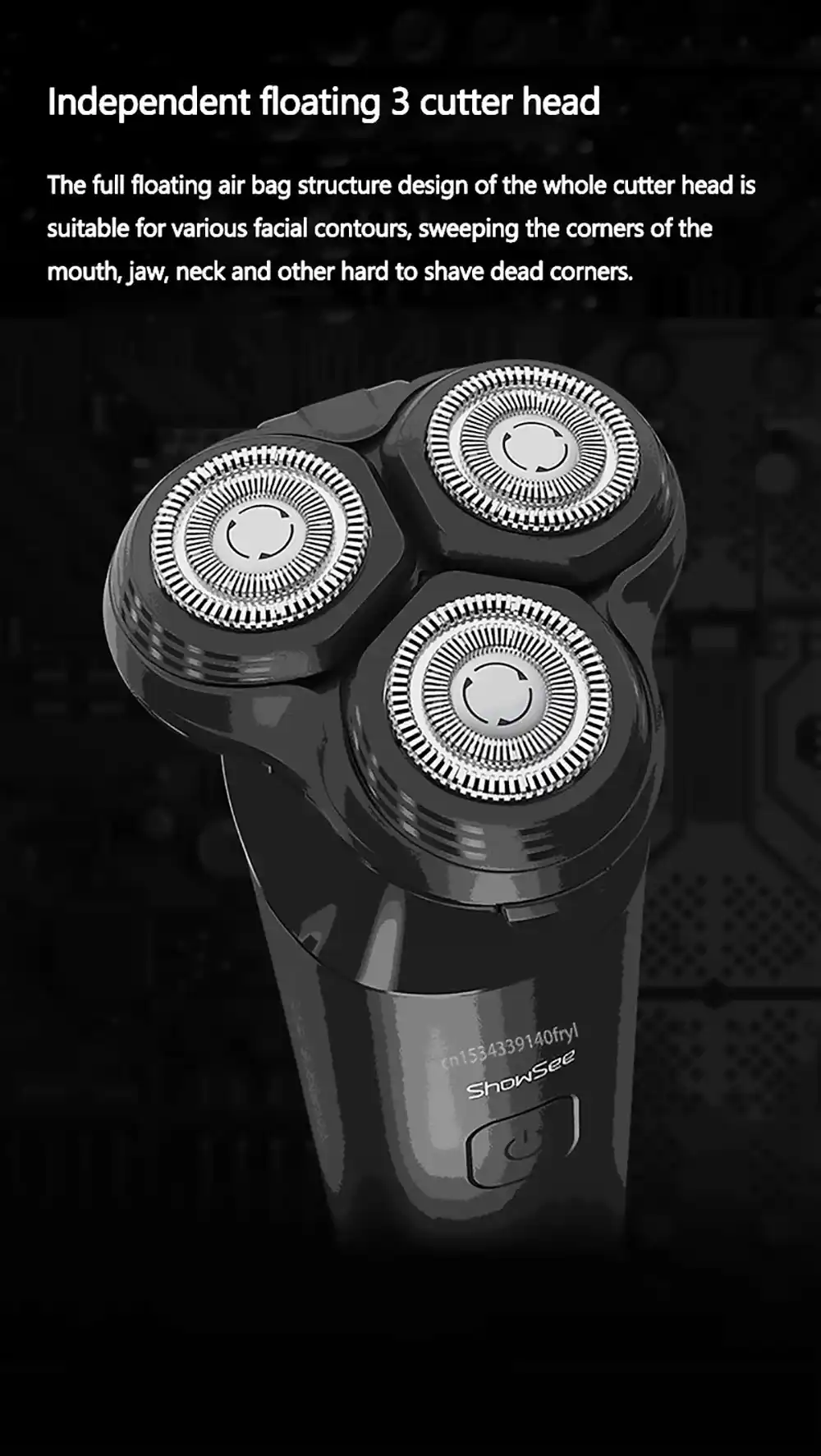 Xiaomi ShowSee F303 Electric Shaver 500W Powerful Performance