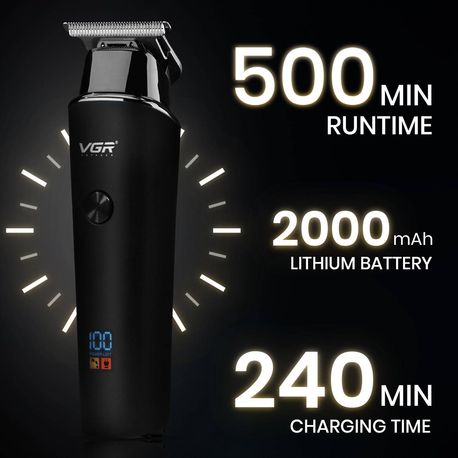 VGR V-937 Professional Rechargeable Electric Hair Trimmer
