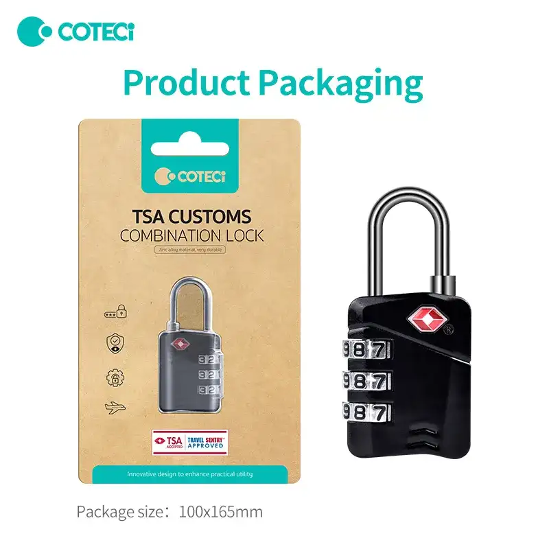 Coteci TR-006 TSA-Approved Customs Combination Travel Lock