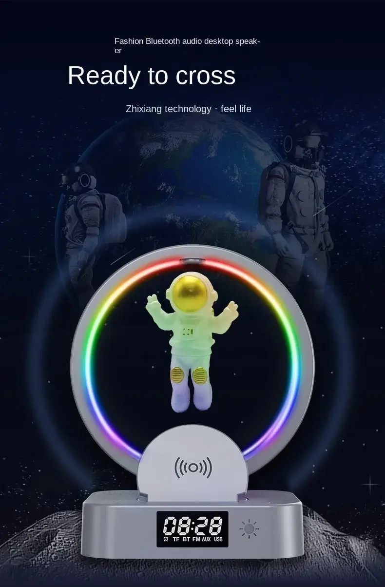 Magnetic Levitation Astronaut Bluetooth Speaker with 360° Floating Sound