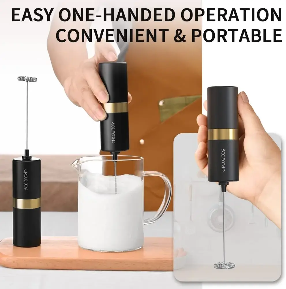 Xiaomi Circle Joy Silver Knight Handheld Milk Frother Drink & Coffee Mixer
