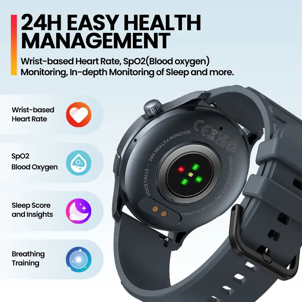 Zeblaze Btalk 3 Pro Smart Watch with AMOLED Display