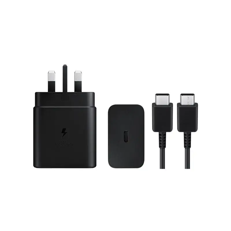 Samsung 45W USB-C Power Adapter with 5A USB-C to USB-C Cable EU Plug PD Fast Charging Samsung 45W USB-C Power Adapter with 5A USB-C to USB-C Cable EU Plug PD Fast Charging