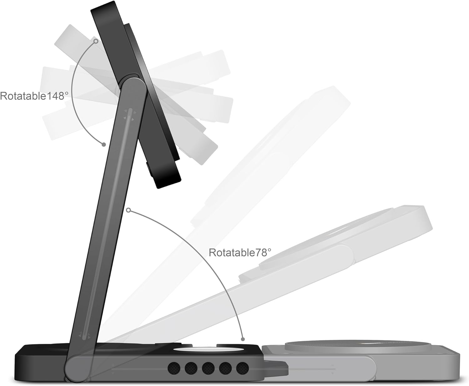 Aulumu M01 4-in-1 MagSafe Folding Wireless Charging Station