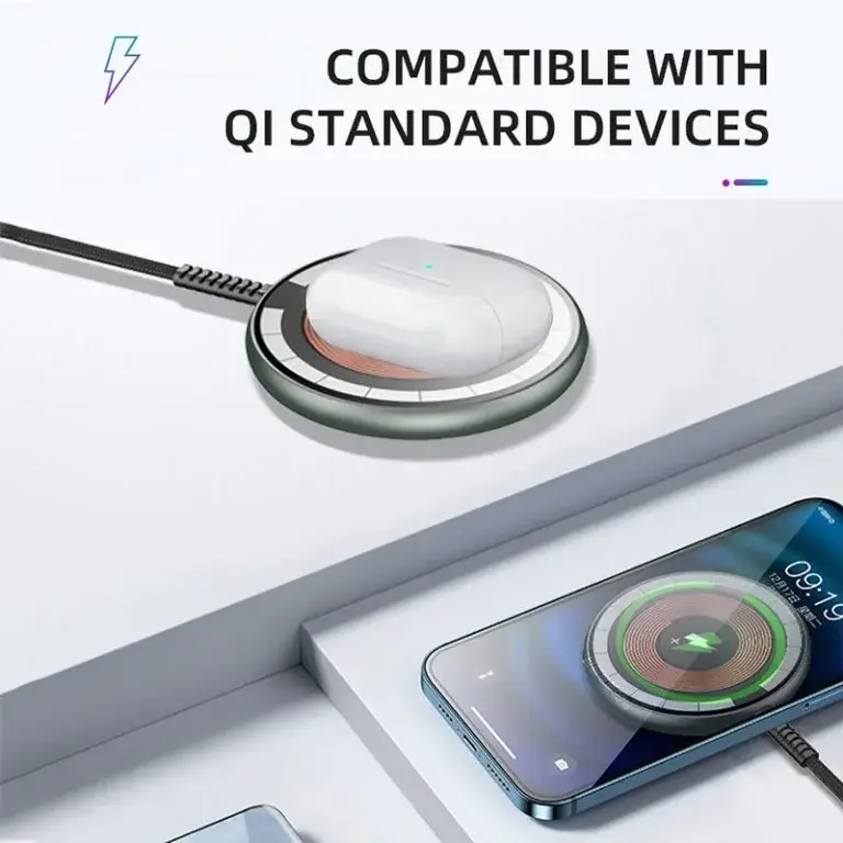 WiWU M14 Transparent Magnetic Wireless Charging Stand with LED Indicator
