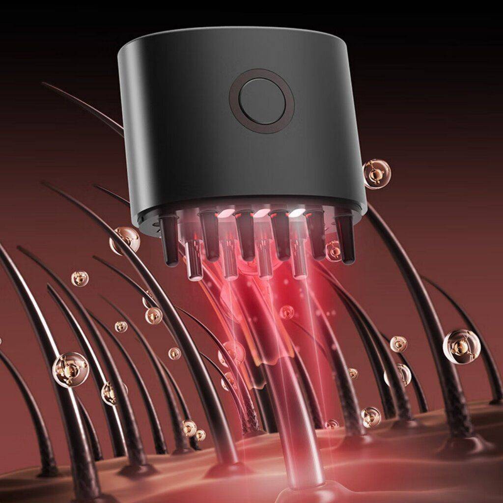 DOCO LAB Scalp Massage Liquid Guide Comb Red & Blue Light Therapy Hair Care Comb