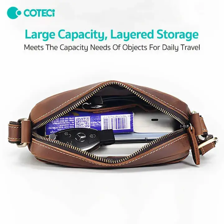 COTECi Luxury Series Genuine Leather Crossbody Bag OT-021