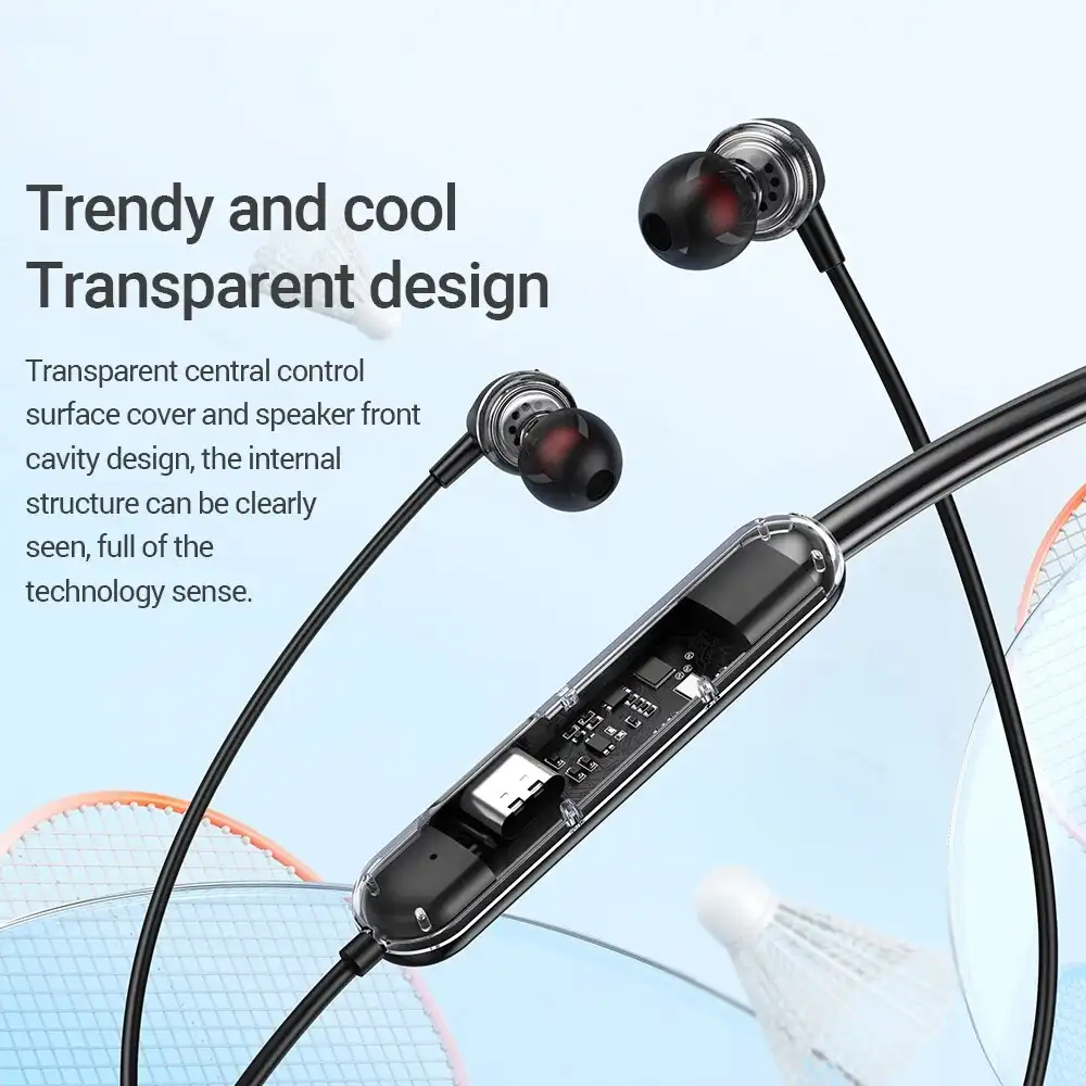 Hoco ES65 Transparent Wireless Neckband Earphones