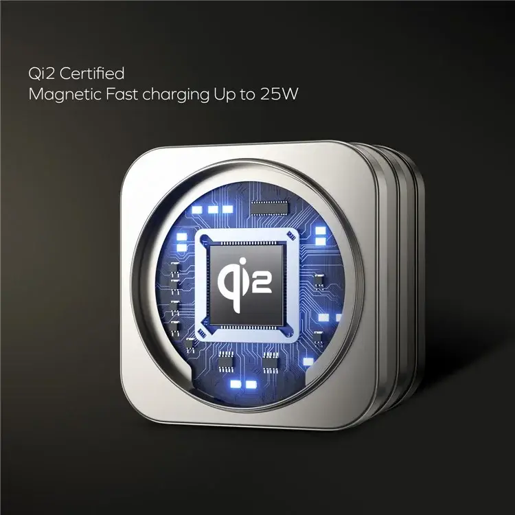 MOMAX Q2.Mag Go Qi2 3-in-1 Magnetic Wireless Charging Stand UD31L