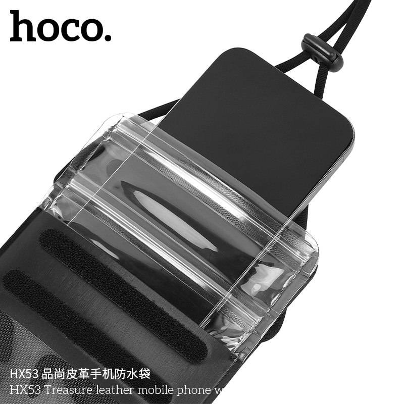 HOCO HX53 Treasure Series Leather Waterproof Mobile Phone Bag