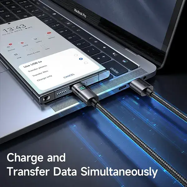 Mcdodo CA-6520 USB-A to USB-C 66W Fast Charging LED Display Cable