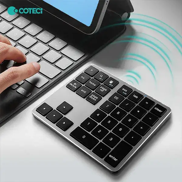 COTECi OF-031 Mini 35-Keys Wireless Bluetooth Numeric Keypad