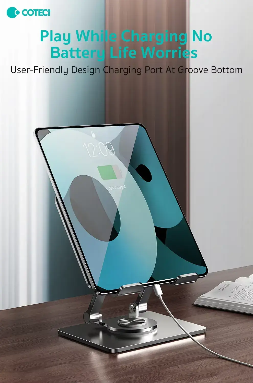 COTECi BS-009 Pad/Phone Folding Rotating Stand