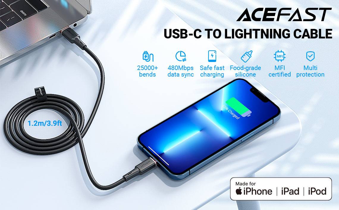 ACEFAST C2-01 USB-C to Lightning 30W Fast Charging Data Cable