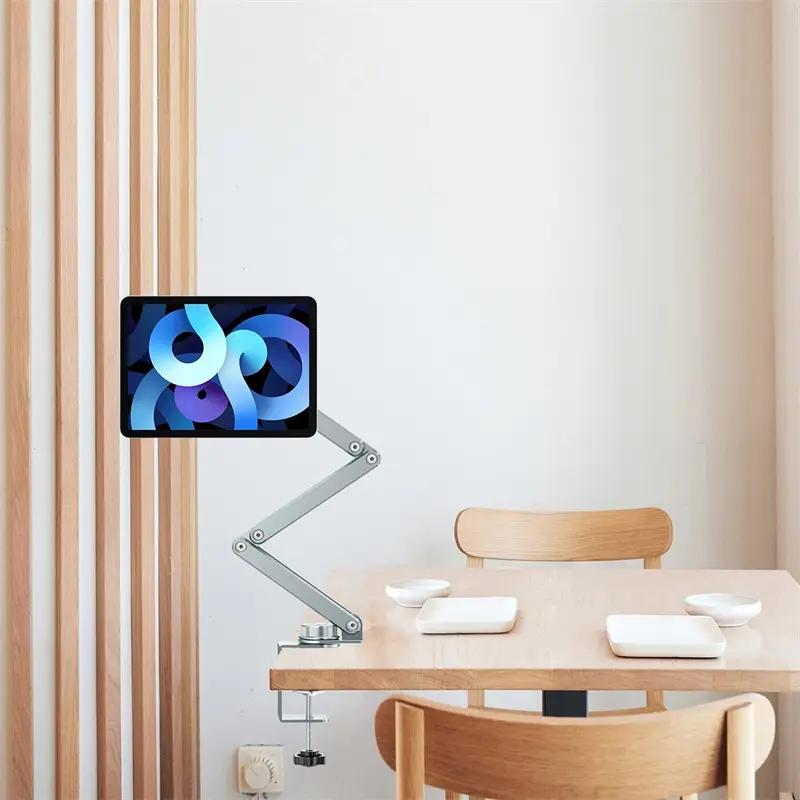 WiWU 2-in-1 Aluminum Alloy Tablet Stand with Adjustable Clip and Holder for iPad and Tablets