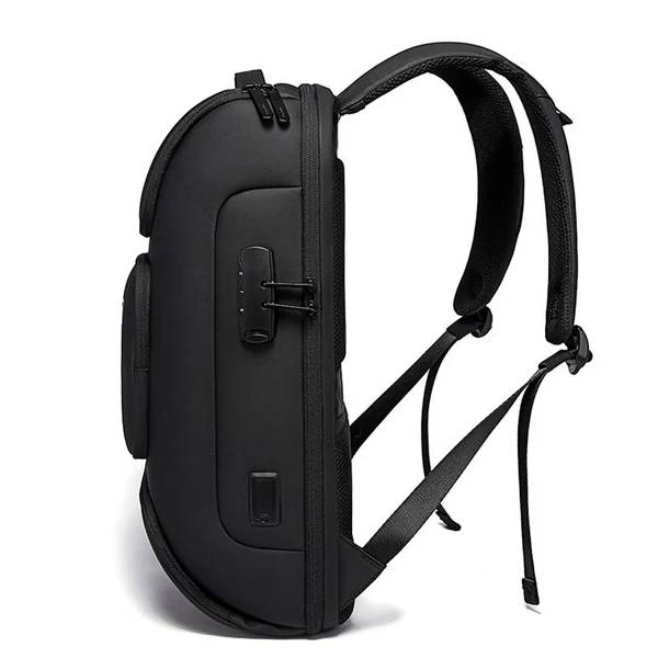 BANGE 7216 Plus 35L Anti-Theft Travel Backpack with USB Charging Port & Lock