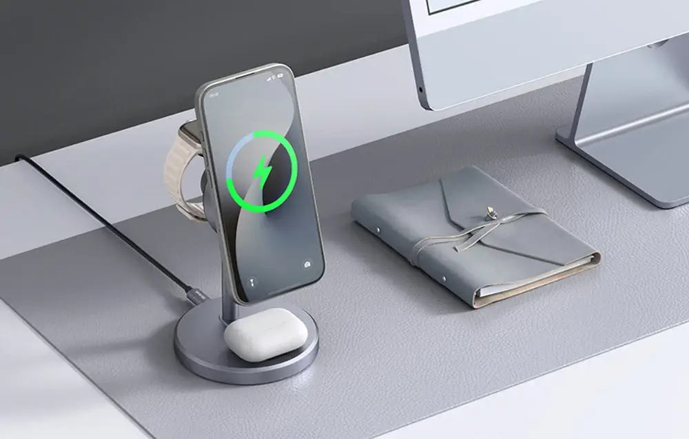 Mcdodo CH-2462 3-in-1 Qi2 15W Wireless Charging Station with 33W Wall Adapter