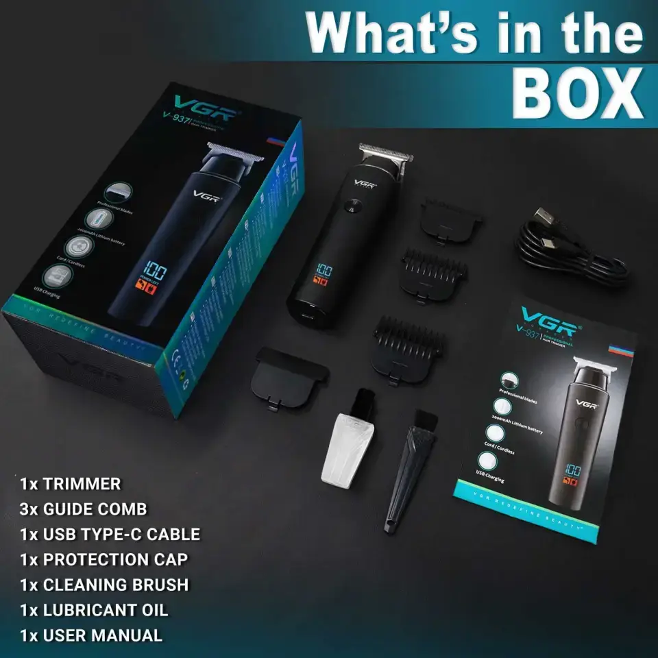 VGR V-937 Professional Cordless Rechargeable Hair Trimmer
