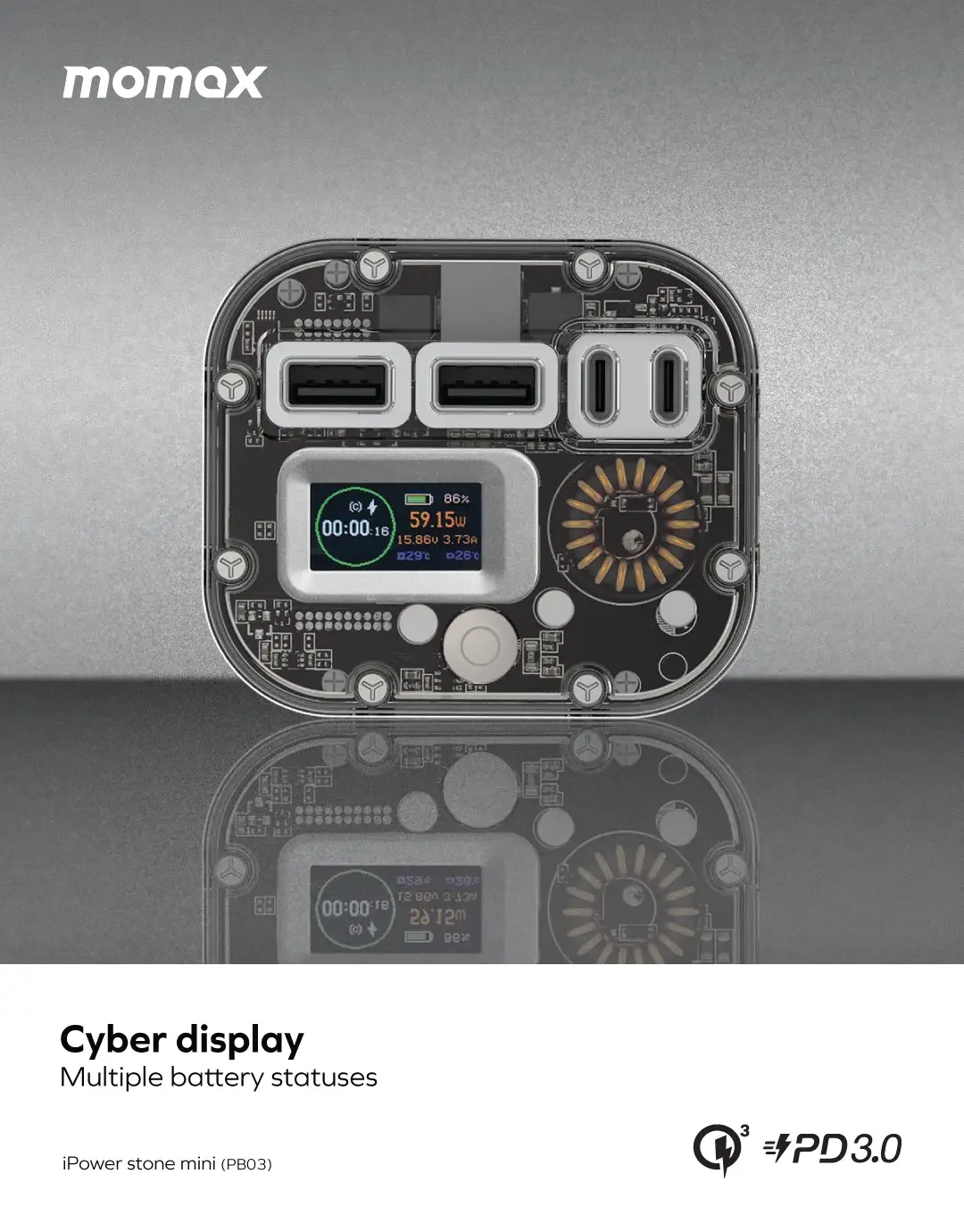 Momax PB03 iPower Stone Mini 100W 40000mAh Portable Outdoor Power Station