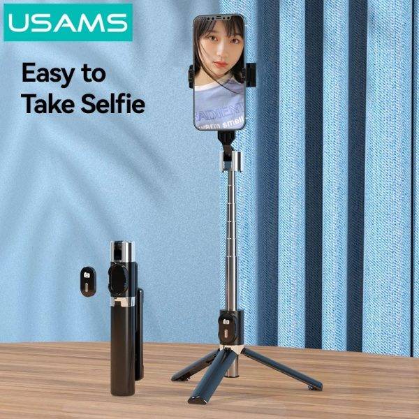 USAMS ZB324 Mini Wireless Bluetooth Selfie Stick with Adjustable Holder