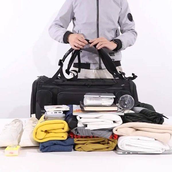 Ozuko 9326 Waterproof Anti-Theft Multifunctional Large-Capacity Travel Backpack