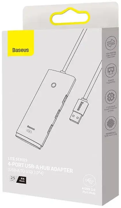 Baseus AirJoy Series 4-Port USB-A Hub Adapter