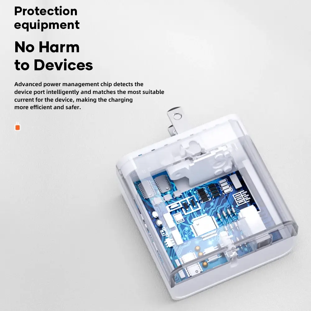 ROCK T36 GaN 65W Fast Charger PD3.0 PPS QC3.0 & FCP Fast Charging Adapter