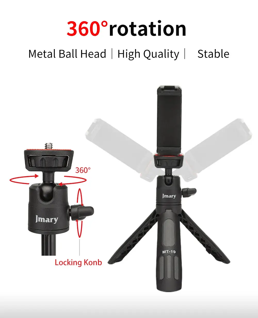 Jmary MT19 Mini Portable Mobile Stand Tripod