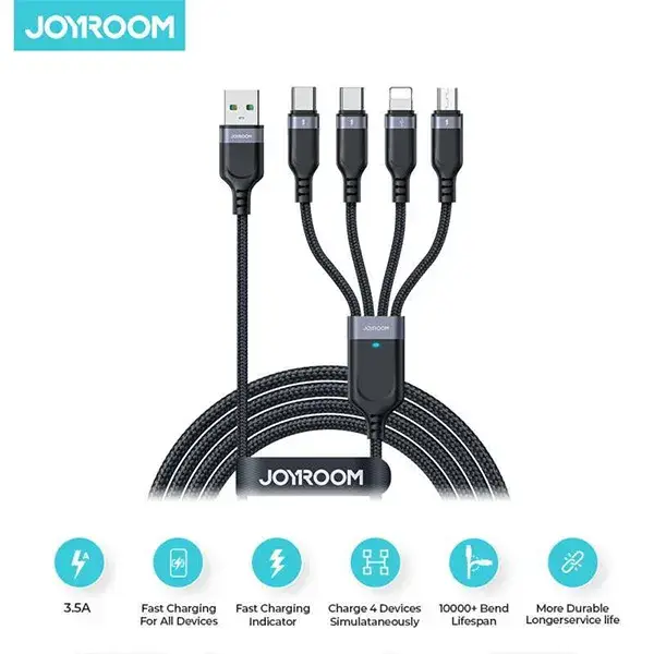 Joyroom S-A18 Multi-Use Series 4-in-1 Fast Charging Data Cable 1.2m