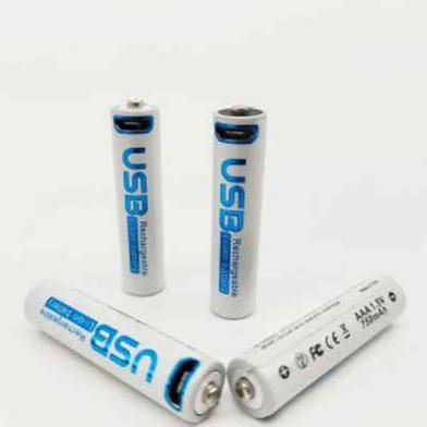 AiVR 4-Pack USB-C Rechargeable AA Batteries - 2550mWh with Type-C Charging