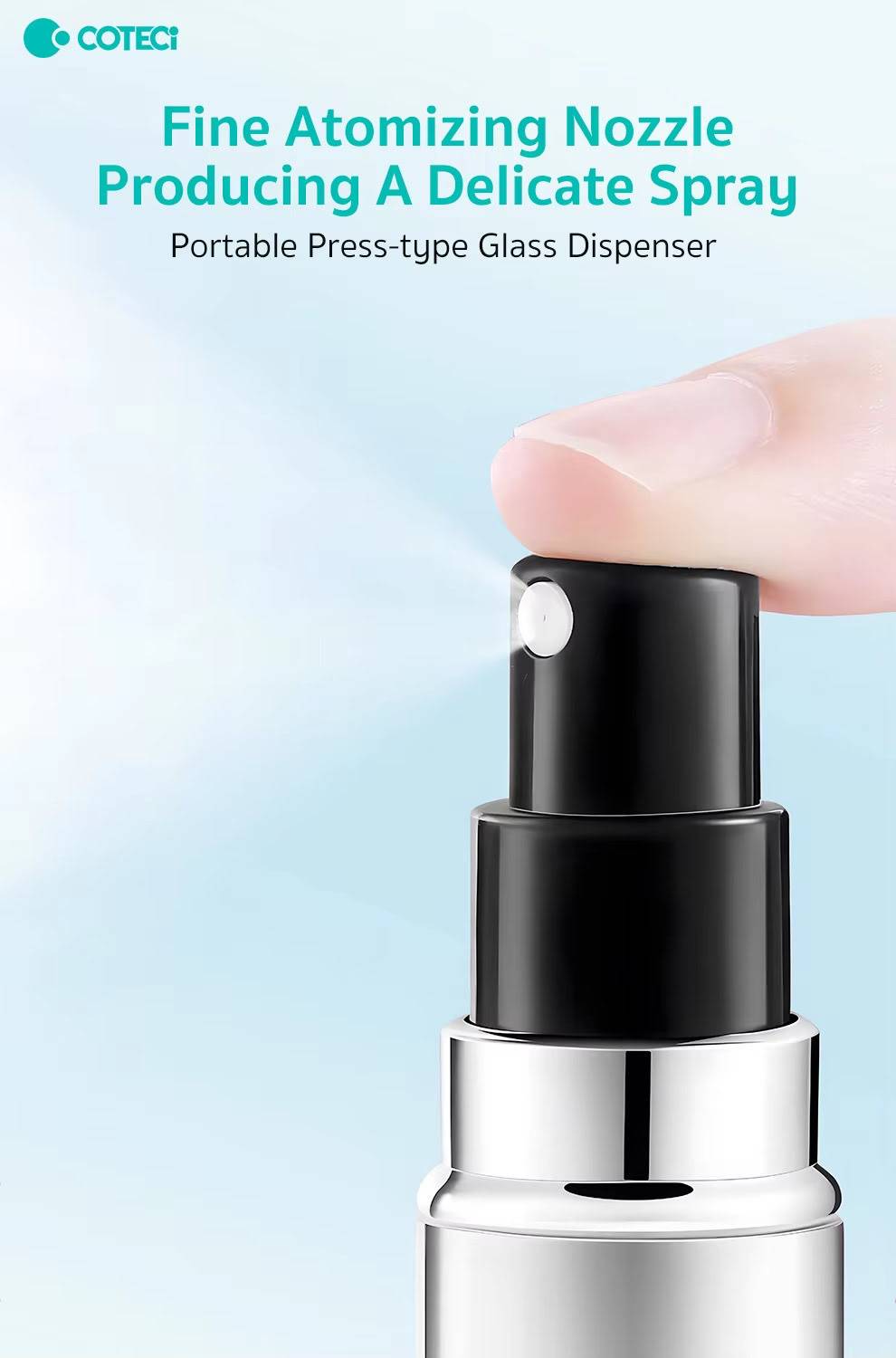 COTECi TR-034 Mini 5ml Refillable Aluminum Perfume Atomizer Bottle