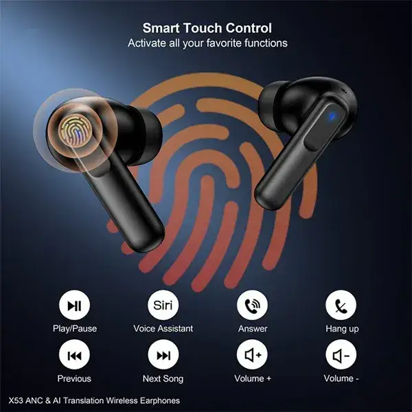 XUNDD X53 ANC & AI Translation Wireless Earphones