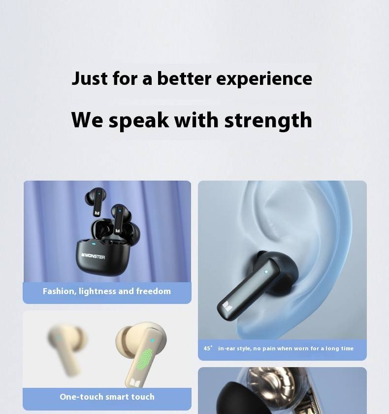Monster Aura Fit GT17 ANC TWS Bluetooth Earbuds 