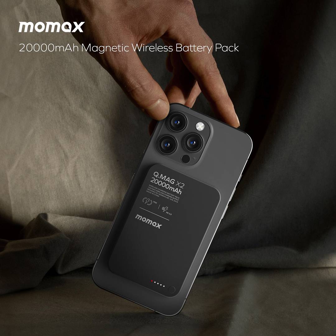 Momax Q.Mag X2 20000mAh Magnetic Wireless Power Bank