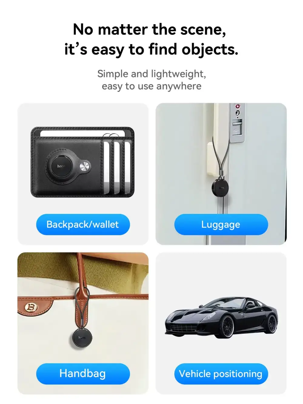 HOCO E96A Smart Anti-Lost Tag Bluetooth Tracker for Android Devices
