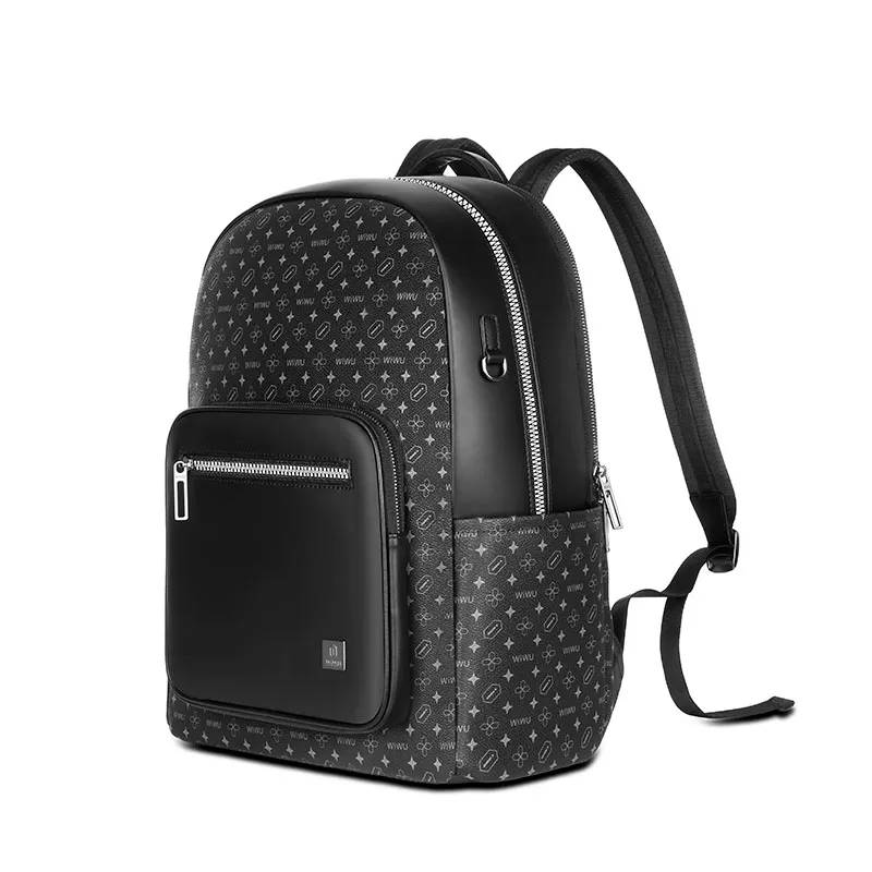 WiWU Master Pro 15.6-Inch Luxurious PVC Waterproof Laptop Backpack