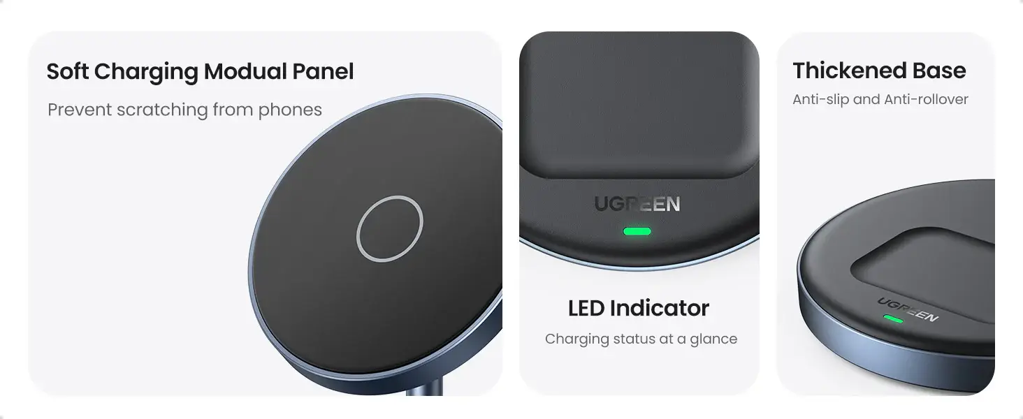 UGREEN CD317 Magnetic 2-in-1 Wireless Charging Station