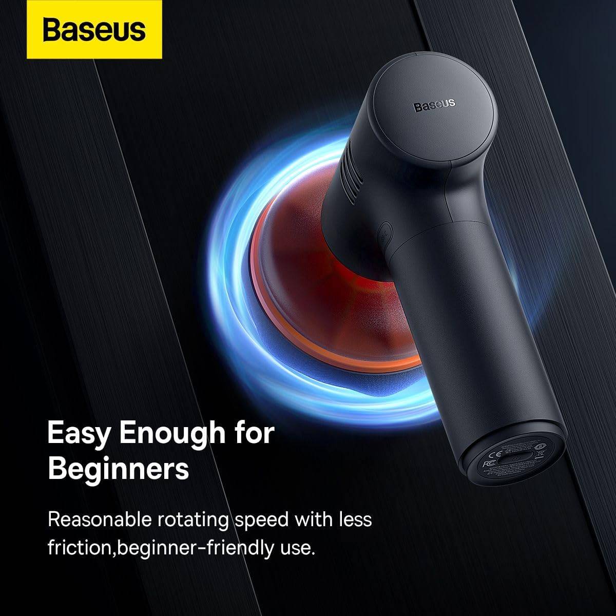 Baseus NEOPower Mini Cordless Car Polisher with Adjustable Speed Waxing & Detailing Tool